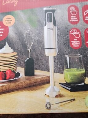 NWOT Stainless Steel Hand Blender - Silver